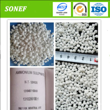 Sulfate d&#39;ammonium granulaire blanc enrichi en engrais
